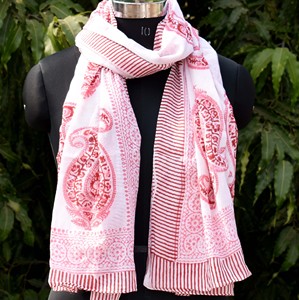 ผ้าคลุมบิกินี่ลายพิมพ์ลายเพสลีย์แบบอินเดีย ผ้าซารอง ปาเรโอ ขายส่งราคาถูก ผ้าซารองผ้าฝ้าย - Product Image 2