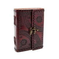 Nouveau cahier de Journal en cuir TC, Journal relié en cuir Vintage fait à la main Antique C-Lock fermeture Journal Journal en cuir classique