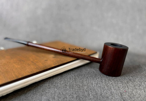 Pipa de Tabaco de Madera Tradicional Hecha a Mano, Madera Natural, Estilo Moderno, Técnica de Lacado Ecológica por Tradebyd - Product Image 5