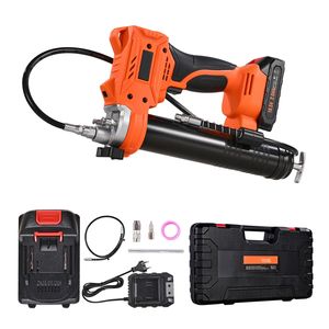 Pistola per ingrassaggio elettrica a batteria da 20V con luce LED, pressione massima 8000 PSI, batteria da 2.0 Ah e tubo lungo 35.4 pollici - Product Image 1