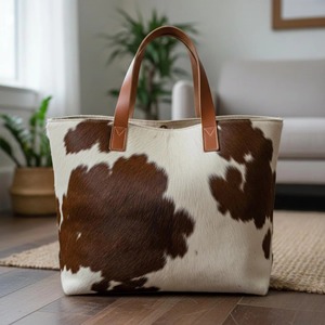 Sac fourre-tout en cuir de vachette de haute qualité, cuir véritable, vintage, grande capacité, sac à bandoulière - Product Image 6