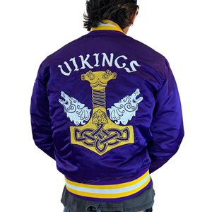 Chaqueta universitaria personalizada para hombre o mujer, chaqueta de béisbol bordada de satén, chaqueta bomber reversible de alta calidad, chaquetas de satén para hombre. - Product Image 2