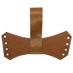 Support en cuir pour corne à boire, design réglable à lacets, noir, forme irrégulière, fait main - Product Image 6