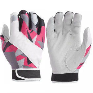 Gants de frappeur en cuir de haute qualité, design par sublimation, protection des jointures, design rembourré, pour joueurs. - Product Image 1