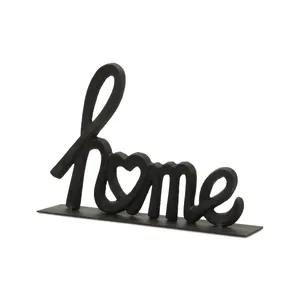 Escultura Metálica Decorativa Hecha a Mano para Mesa de Sala de Estar, Diseño Moderno con Tema de Amor - Product Image 1