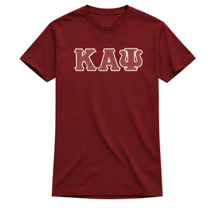 Camiseta de 3 Letras de Kappa Alpha Psi en Rojo o Marrón, Prenda de Fraternidad Griega con Diseño Clásico, Comodidad Premium y Estilo Atemporal - Product Image 4