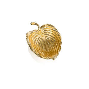 Bol de service pour fruits secs en aluminium, artisanal indien traditionnel, durable et luxueux, finition or antique, compatible lave-vaisselle, idéal pour les fêtes - Product Image 1