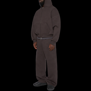 Customize Heavyweight Printed Boxy Fit Hoodies Sweatpants Set High Quality Oversized Fleece Drawstring <b>Tracksuits</b> Men 100% - Product Image 6
