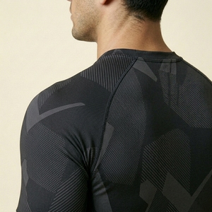 <b>Custom</b> Mens Muscle Fit <b>Compression</b> <b>Shirt</b> Half Sleeve Active Sportswear Gym Workout Training Performance Top - Product Image 3