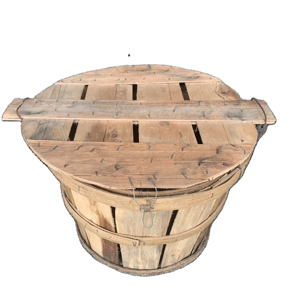 High Quality Wood Crab Bushel Wood Fruit Baskets Wood Flower Baskets Made In Vietnam Competitive Price