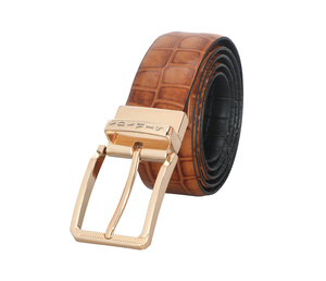 Ceinture pour homme en cuir véritable de haute qualité pour usage quotidien, cuir huilé lisse, ne se décolore pas, ceinture de luxe, boucle à ardillon, simple couche - Product Image 4