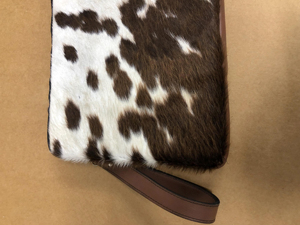 Handmade Hair-On Leather Laptop Sleeve Premium Cowhide Case for 13 15 Inch Custom Wholesale LHLS-0004 - Product Image 2