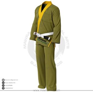 ชุดยูโดบราซิลเลี่ยนยิวยิตสู Mawra Premium BJJ Gi ผ้าฝ้าย 100% ทอลายเพิร์ลวีฟ พร้อมปักโลโก้ตามสั่ง ซับในแบบซับลิเมชั่น สำหรับทุกเพศ - Product Image 3