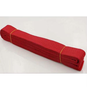 Ceintures de Taekwondo vertes et jaunes 100% coton, unisexes pour adultes, ceintures d'uniforme d'arts martiaux respirantes, ceintures de karaté unies teintes - Product Image 2