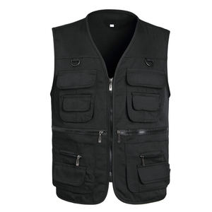 Chaleco Casual de Verano para Hombre, sin Mangas, con Múltiples Bolsillos, Transpirable, de Malla, Mezcla de Poliéster/Nailon, con Cierre, Personalizable - Product Image 1