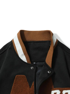 Blouson universitaire personnalisé pour homme - Prix de gros, Vente chaude, Streetwear, Broderie unique, Qualité supérieure, Col montant, Vestes d'hiver en laine - Product Image 3