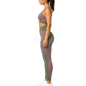 Ensemble de yoga pour femmes de haute qualité, idéal pour la gym, la remise en forme, les entraînements, tissu respirant, parfait pour le yoga, la course à pied et le quotidien. - Product Image 6