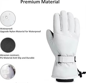 Skiing Snow <b>Gloves</b> Cotton Fingers <b>Warm</b> Extreme Cold Weather Palm Anti Slip Abrasion Resistance High Speed Outdoor Activities Des - Product Image 4