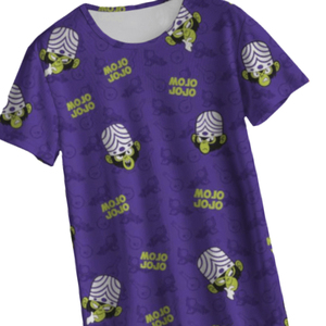 Camiseta de Manga Corta para Hombre Mojo Jojo, Corte Regular, Estilo Casual, Cuello Redondo, Tejido de Punto, Transpirable, 100% Poliéster, Secado Rápido - Product Image 4