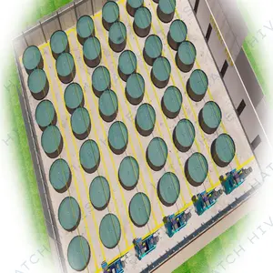Sistema de cultivo de tilapia para acuicultura de interior, sistema de recirculación de Ras, equipo de piscicultura para piscicultura