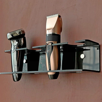 IKZARSA CIK-146 Support mural professionnel pour tondeuses à cheveux de salon, organisateur en métal pour tondeuses, coupe-cheveux, outils de coiffure, rechargeable