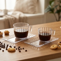 Gobelet/Assiette en Plastique Réutilisable Écologique Sans BPA Résistant aux Chocs Lavable au Lave-Vaisselle 200ml 100ml