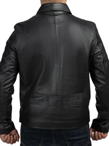 Chaqueta de Cuero para Motociclista John Black - Product Image 2