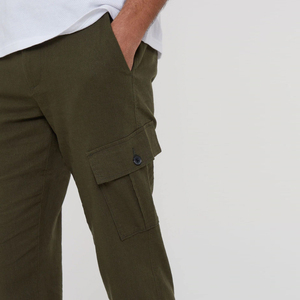Pantalon cargo homme de haute qualité, séchage rapide, couleur personnalisée, en coton, tendance, pour l'extérieur, avec poches. - Product Image 3