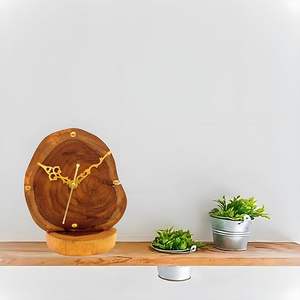 Horloge murale de luxe en résine faite à la main, thème océan, moderne, étanche, surdimensionnée, avec veilleuse, pour décoration de mariage et de maison, salle à manger, mécanique - Product Image 1