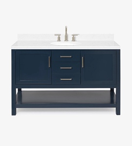 Mueble de Baño Rebekah de 54 Pulgadas con Lavabo Individual, Solo Mueble, 3 Opciones de Acabado, Directo de Fábrica, Vietnam - Product Image 1