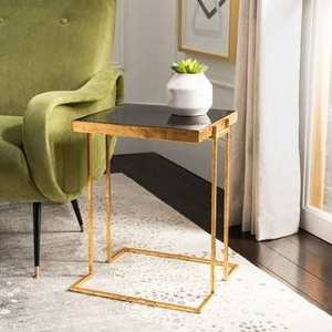 Bulk Quantity Price Black Premium <b>Table</b> Luxury Furniture Glass Top <b>Square</b> Shape <b>Side</b> <b>Table</b> for Living Room, Hotel, Office - Product Image 2