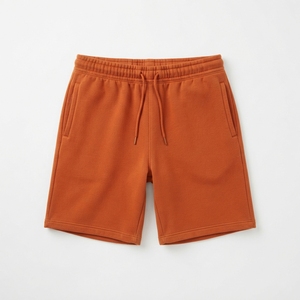 Private Label Men's Basic Fleece <b>Shorts</b> 100% Cotton Eco-Friendly Casual Sportswear Summer Breathable Quick Dry Training <b>Gym</b> - Product Image 5