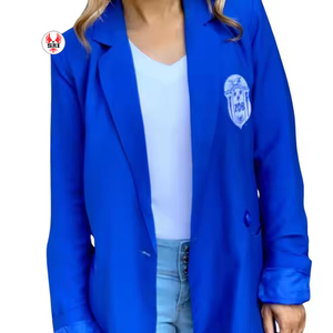 Manteau long en laine brodé personnalisé Zeta Phi Beta Sorority pour femme, respirant et formel, style grec - Product Image 5