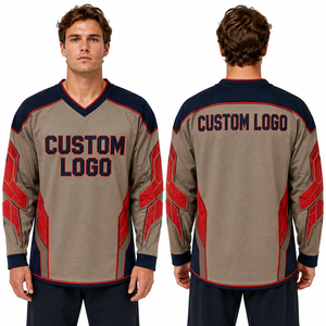 Camiseta de hockey sobre hielo de malla, personalizada, al por mayor, uniforme deportivo para equipo, práctica, juego, partido, torneo, entrenamiento, clásica, retro, moderna - Product Image 5