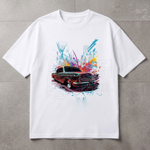 เสื้อยืดลายกราฟิกผ้าฝ้ายถักคุณภาพพรีเมียม 100% พร้อมโลโก้สั่งทำพิเศษ - เสื้อผ้าลำลองระบายอากาศได้ดี เป็นมิตรกับสิ่งแวดล้อม สำหรับผู้ชาย - Product Image 5
