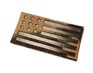 Parche Rectangular de la Bandera Americana, Tejido Bordado, Estilo Termoadhesivo - Product Image 1