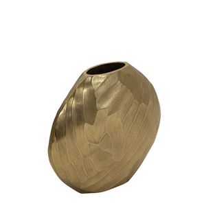 Antique Finish Iron Flower <b>Vase</b> For Vintage Room Decor And Timeless Floral Arrangement Showcase - Product Image 2
