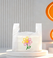 Sacs personnalisés en PE biodégradable et écologique avec soufflets latéraux et poignée longue, impression sérigraphique et héliogravure, commandes sur mesure