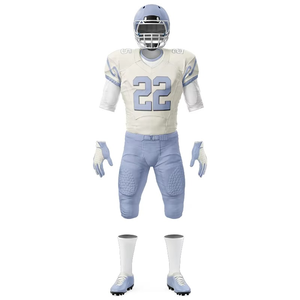 Ensemble d'uniformes de football américain pour adultes, 100% polyester, impression par sublimation, noms d'équipe personnalisés, commande d'équipe, vente en gros - Product Image 1