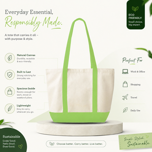 Premium Cotton <b>Tote</b> Shopping <b>Bag</b> Reusable Eco Friendly Grocery Market <b>Travel</b> Carryall Custom Print Daily Utility Lightweight <b>Bag</b> - Product Image 5