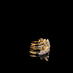 Élégant ensemble de bagues de mariée empilables en diamants de laboratoire, avec bague centrale ovale et poire, et bagues d'appoint marquise, certifié IGI, Or/Argent - Product Image 5