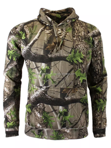 Sudadera con Capucha Personalizada para Hombre, 100% Algodón/Poliéster, Estilo Holgado, Forro Polar Grueso, Bordada e Impresa con Camuflaje RealTree - Product Image 2
