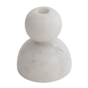 Hot Selling white alabaster taper <b>candle</b> holders elegant natural <b>flame</b> stone minimalist pillar <b>candle</b> stand - Product Image 1