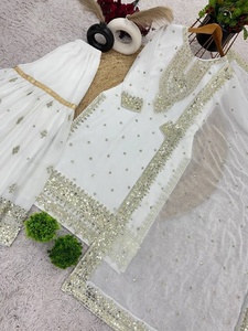 2024 nuevo traje Sharara paquistaní Georgette pesado de moda para mujer de proveedor indio disponible a precio mayorista - Product Image 6