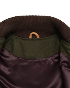 Diseña Tus Propias Chaquetas Varsity de Lana con Mangas de Cuero Genuino Marrón, Chaquetas Varsity de Lana para Hombre, Invierno, Béisbol, Universidad - Product Image 3