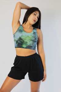 Shorts Deportivos, Falda-Pantalón, Alta Elasticidad, 100% Algodón, Transpirable, Ropa Deportiva Orgánica, Ropa de Entrenamiento Sostenible, Ropa de Ejercicio de Verano, Ecológica - Product Image 4