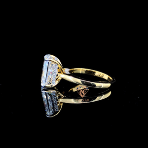Anillo de Diamante Moissanita de Corte Brillante Redondo de Alta Calidad, Anillo de Compromiso de Plata 925, Regalo de Joyería para Aniversario, Disponible para la Venta - Product Image 3