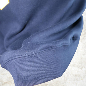 UCSB Letter Crew <b>Neck</b> Sweatshirt Custom Heavyweight <b>Mock</b> <b>Neck</b> Pullover Sweatshirt Cotton Fleece Oversized Streetwear Men OEM ODM - Product Image 3
