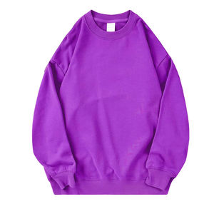 Sweat-shirt à col rond en molleton avec imprimé graphique et épaules tombantes pour les marques de streetwear américaines (vente en gros) - Product Image 3