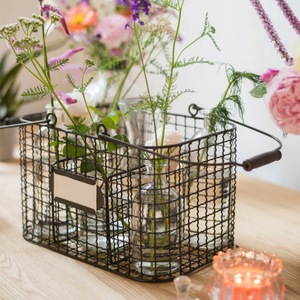 Stylish Vintage Eco-Friendly Heavy Duty Metal <b>Storage</b> <b>Basket</b> Multipurpose Home Closet Organizer - Product Image 4